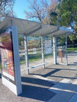 8. Are the bus shelters lit at night?