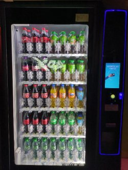 Where can we find beverage and candy dispensers?