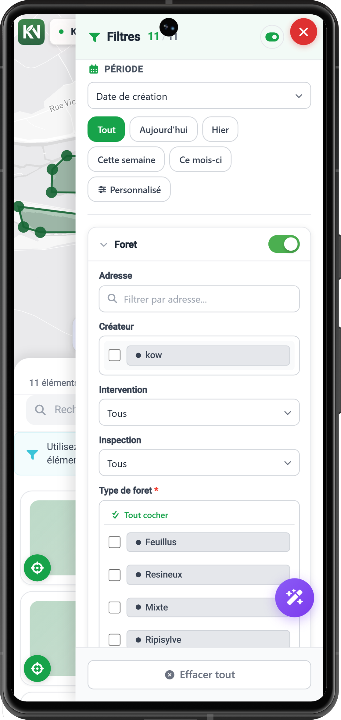Filtres pour cartographier la biodiversité