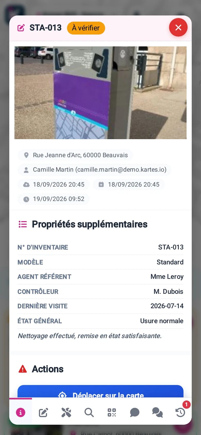 An EV charger record in KARTES